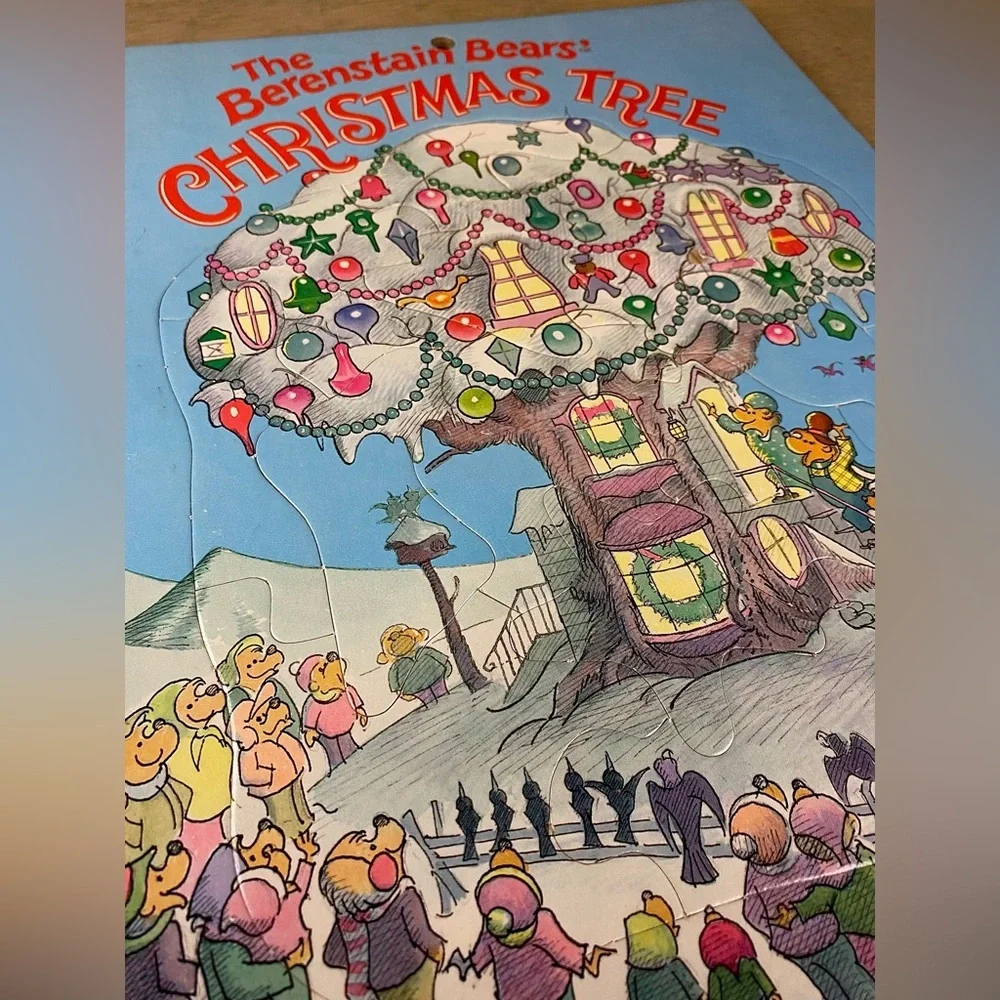 Vinyage Berenstain Bears‎ Christmas Tree puzzle 24 pieces 1980 Random House